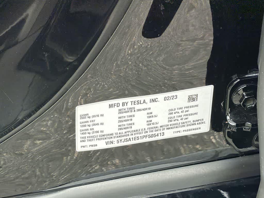 used 2023 Tesla Model S car, priced at $56,900