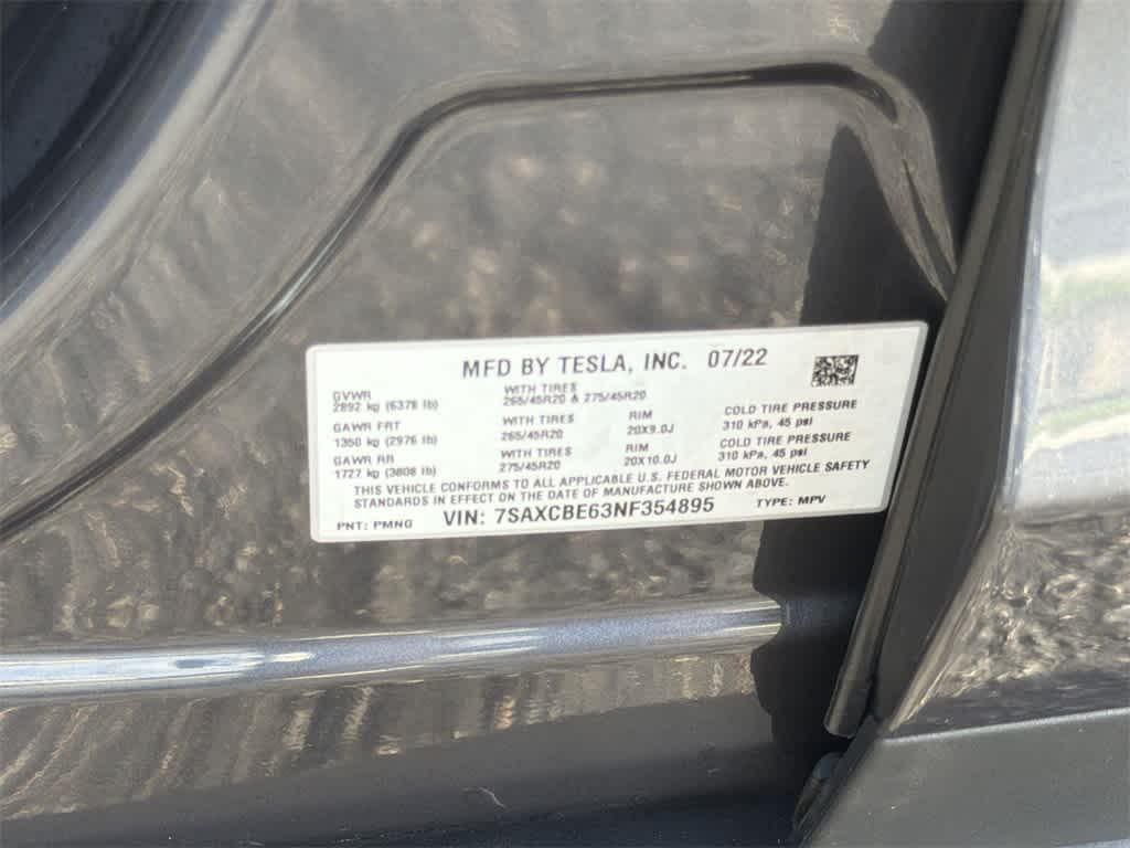 used 2022 Tesla Model X car, priced at $61,100