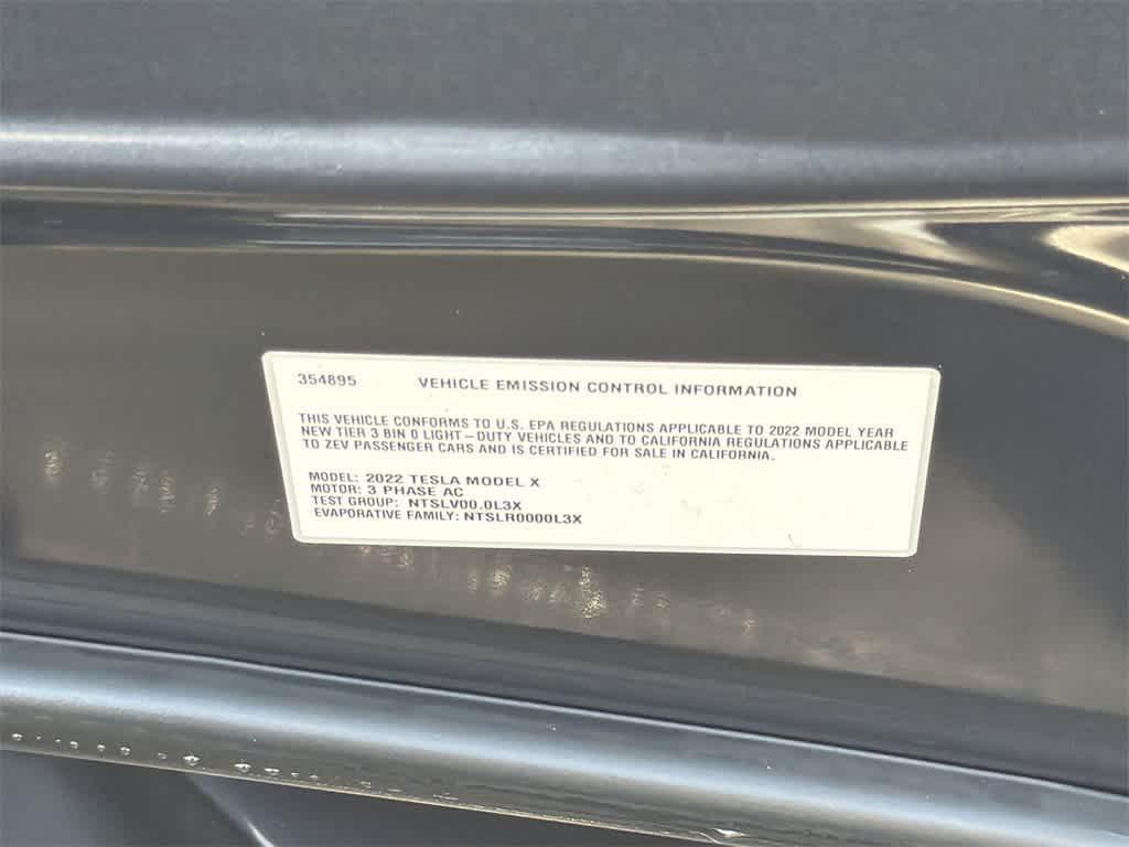 used 2022 Tesla Model X car, priced at $61,100