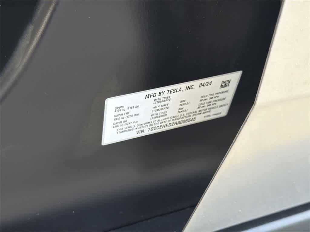 used 2024 Tesla Cybertruck car, priced at $77,500