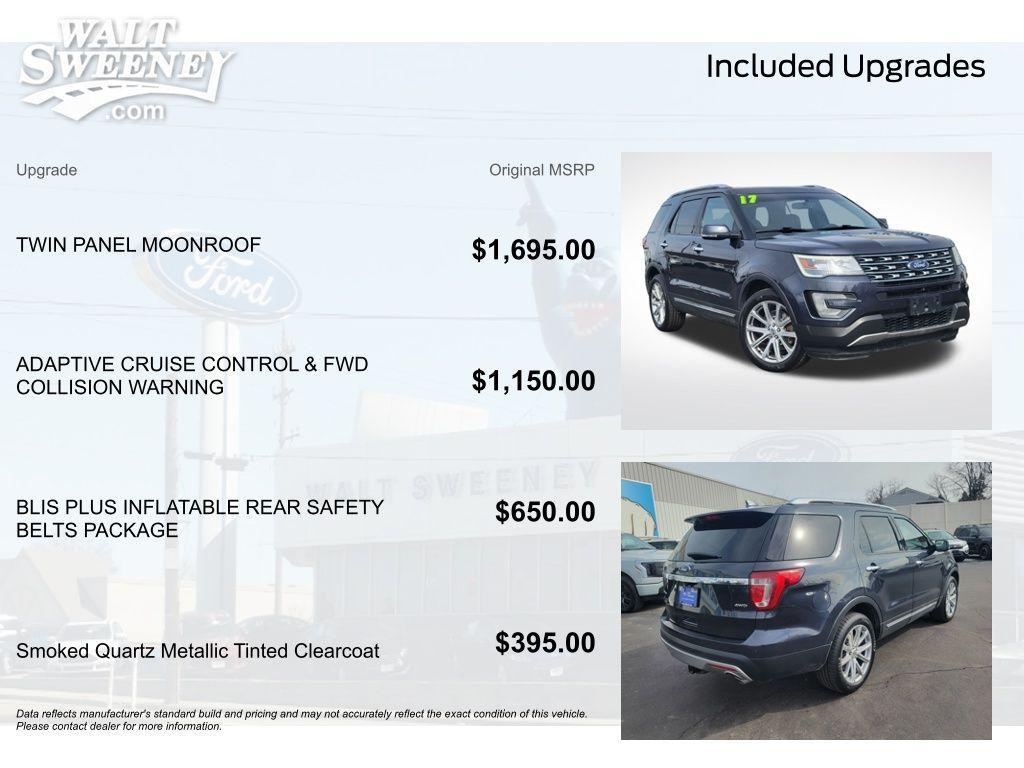 used 2017 Ford Explorer car, priced at $14,614