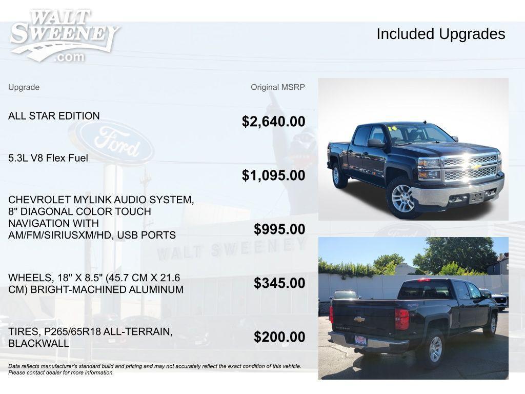 used 2014 Chevrolet Silverado 1500 car, priced at $17,093