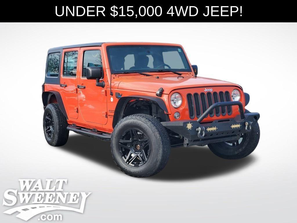 used 2015 Jeep Wrangler Unlimited car, priced at $14,336