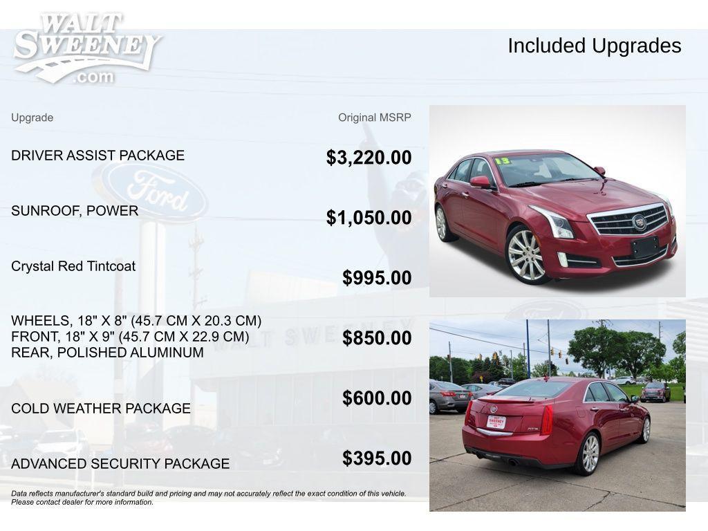 used 2013 Cadillac ATS car, priced at $12,635