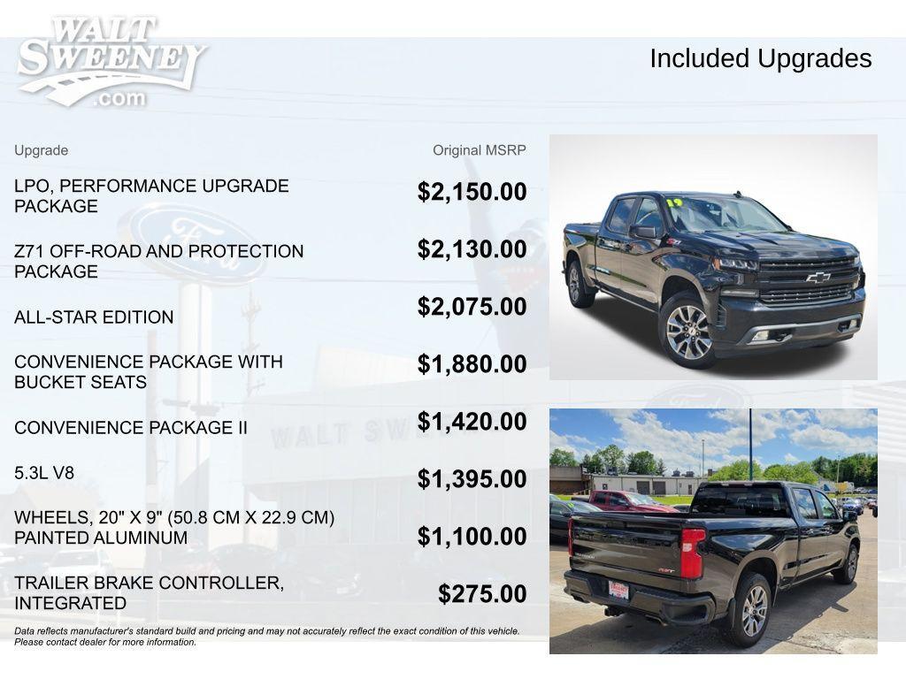 used 2019 Chevrolet Silverado 1500 car, priced at $31,807
