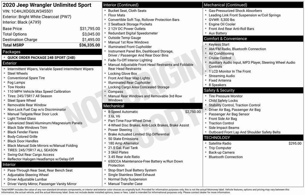 used 2020 Jeep Wrangler Unlimited car, priced at $25,998