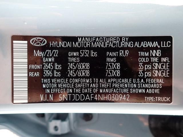 used 2022 Hyundai SANTA CRUZ car, priced at $25,982