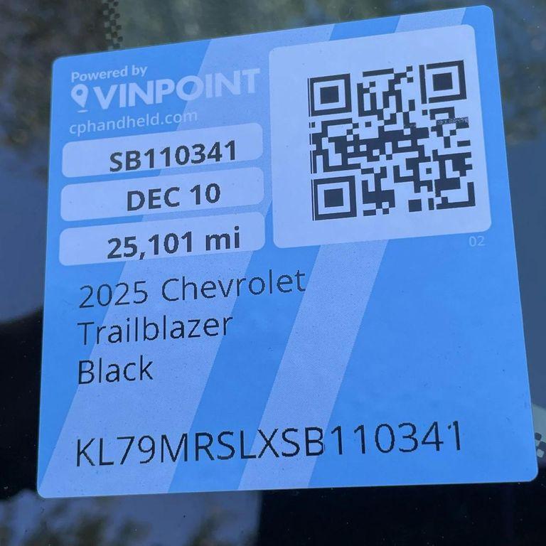 used 2025 Chevrolet TrailBlazer car, priced at $24,205