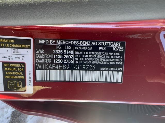 new 2026 Mercedes-Benz C-Class car, priced at $58,985