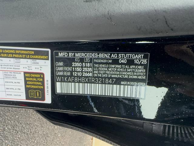 new 2026 Mercedes-Benz AMG C 43 car, priced at $66,985