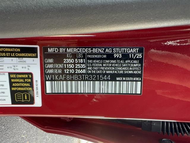 new 2026 Mercedes-Benz AMG C 43 car, priced at $81,220