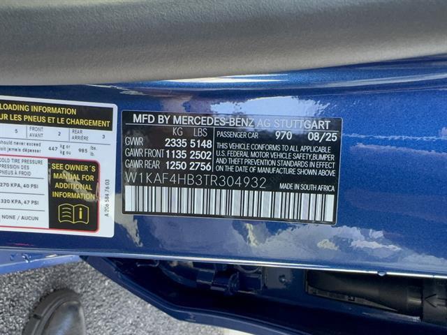 new 2026 Mercedes-Benz C-Class car, priced at $59,874