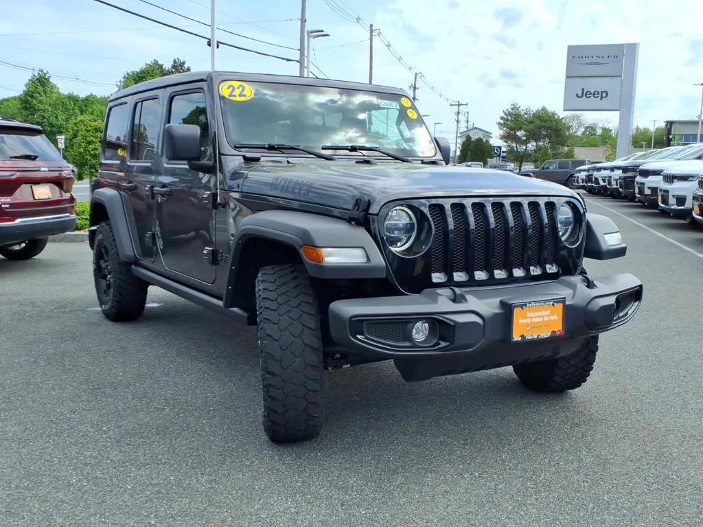 used 2022 Jeep Wrangler Unlimited car, priced at $34,356