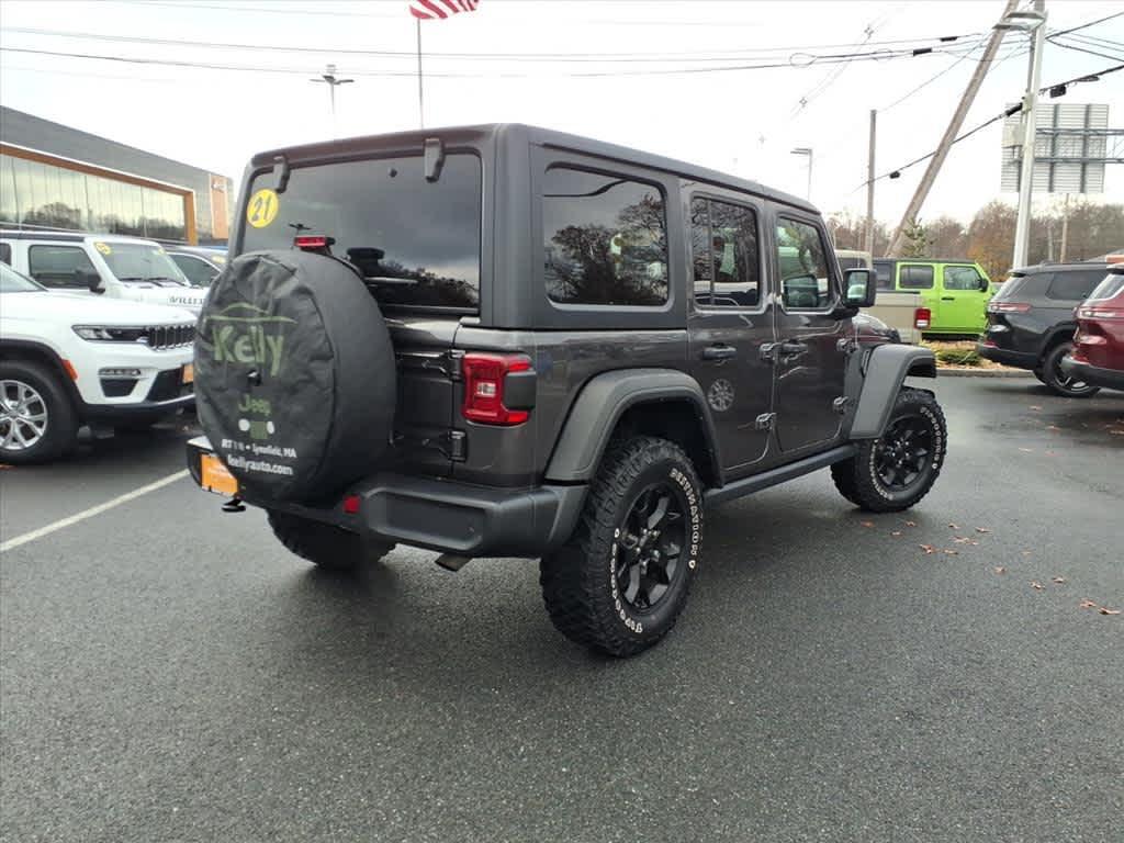 used 2021 Jeep Wrangler Unlimited car, priced at $28,298