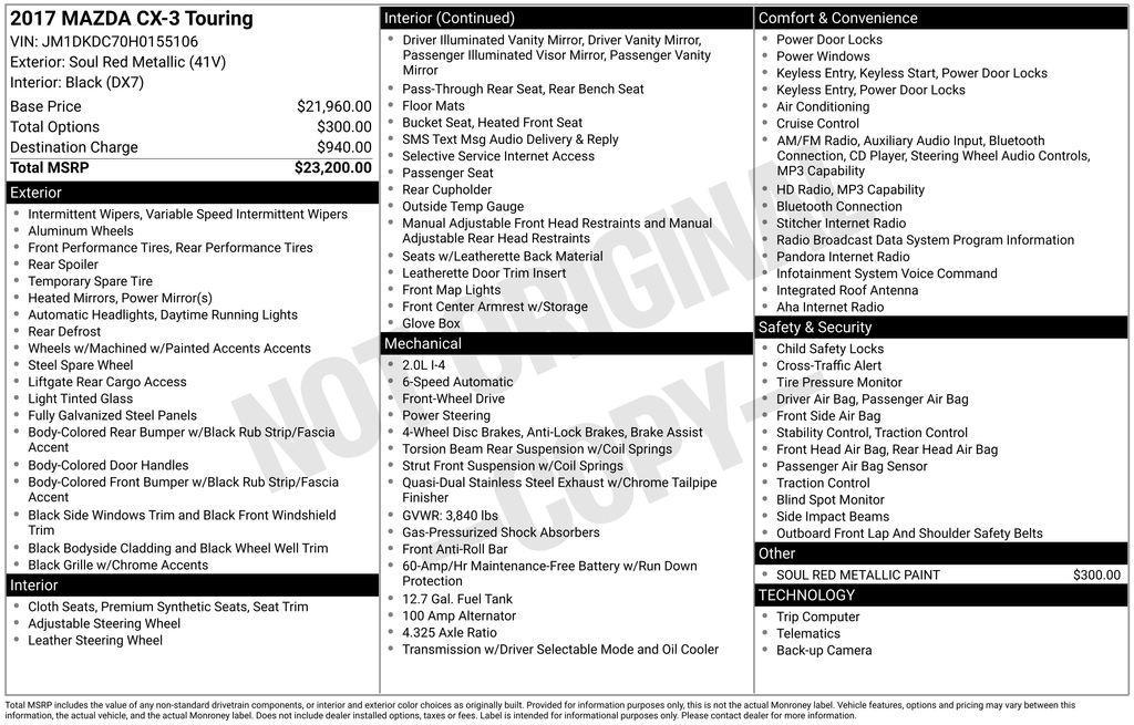 used 2017 Mazda CX-3 car, priced at $12,511