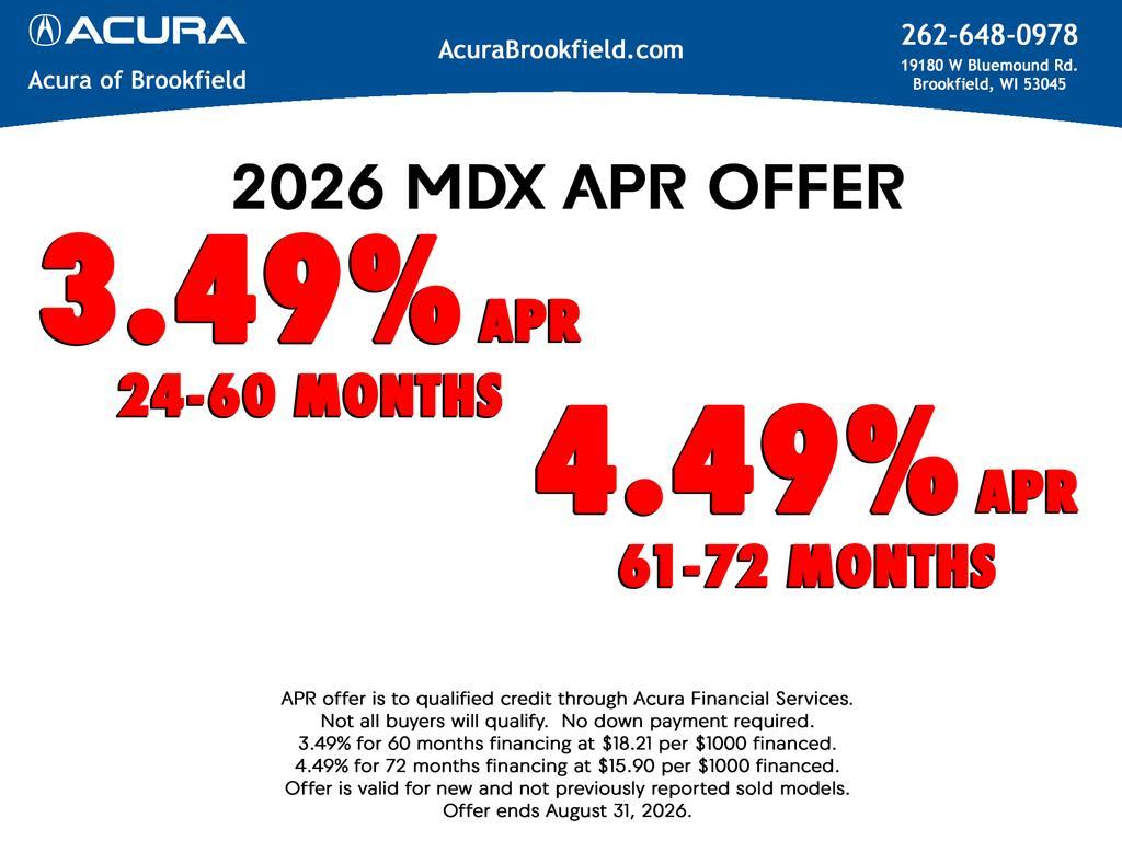 new 2026 Acura MDX car, priced at $78,299