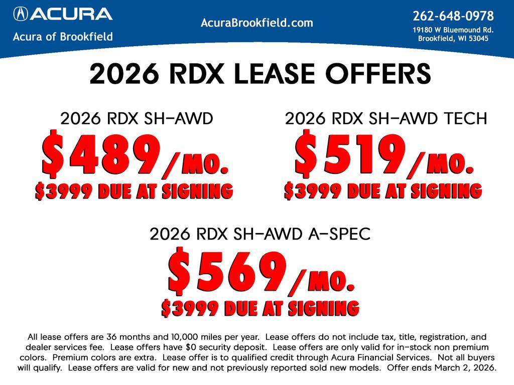 new 2026 Acura RDX car, priced at $49,750