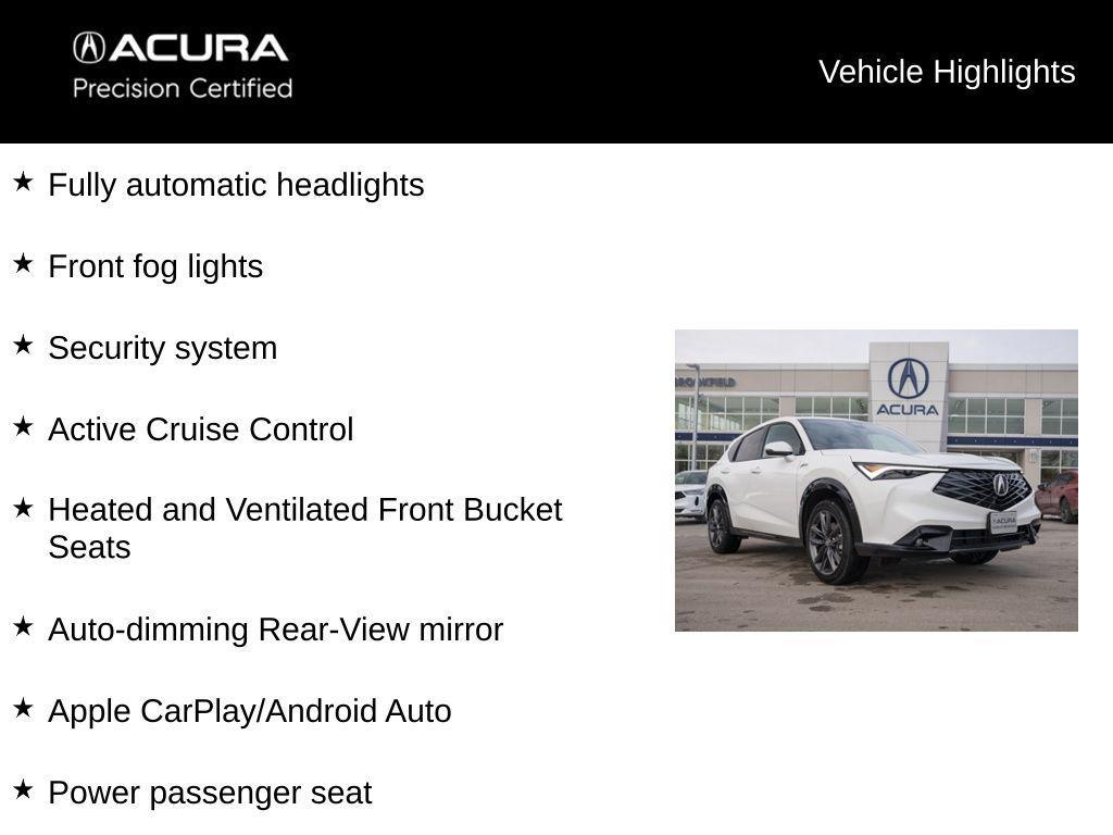 used 2025 Acura ADX car, priced at $33,900