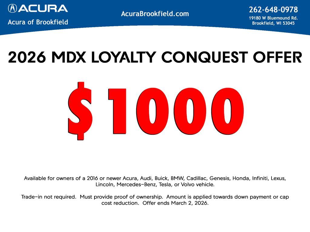 new 2026 Acura MDX car, priced at $61,350