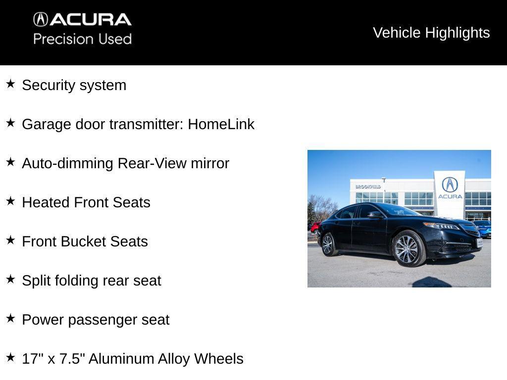 used 2016 Acura TLX car, priced at $14,900