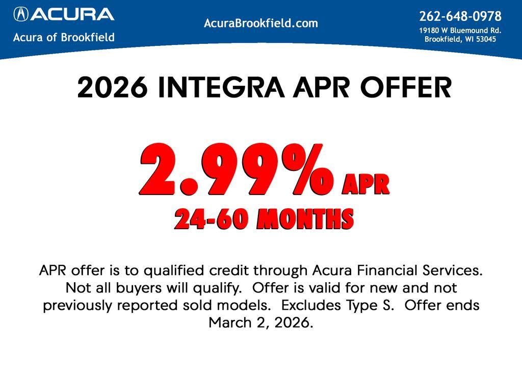 new 2026 Acura Integra car, priced at $41,555