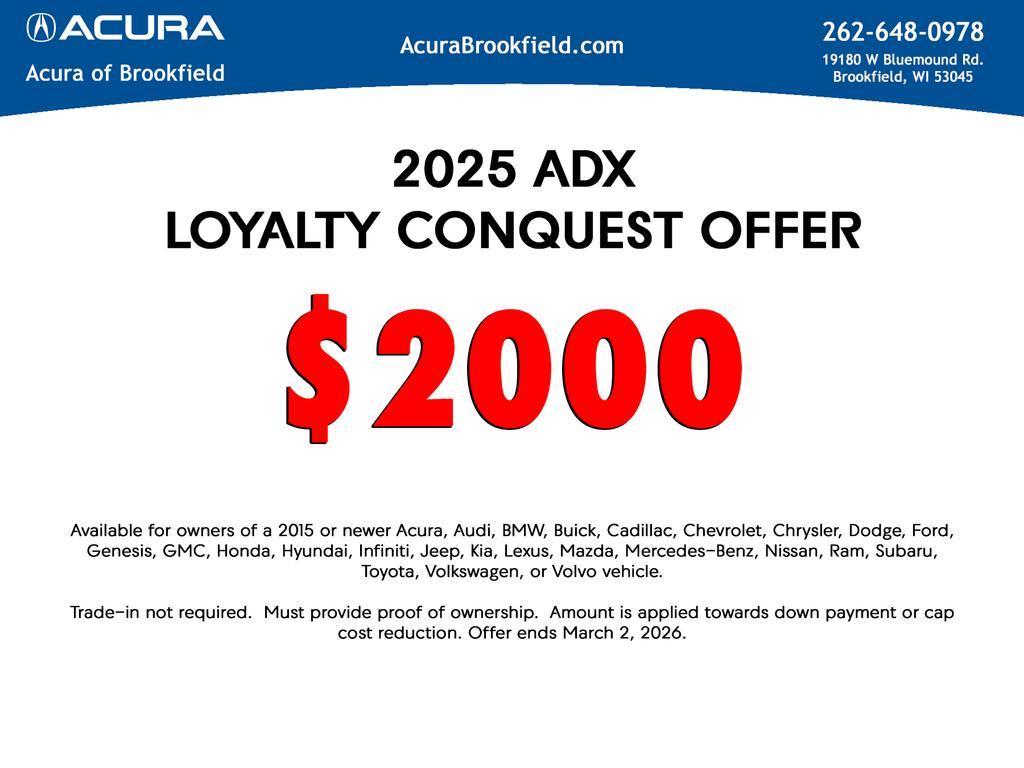 new 2025 Acura ADX car, priced at $41,350