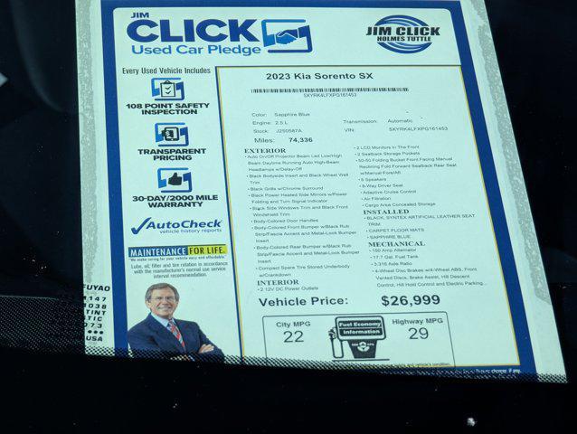 used 2023 Kia Sorento car, priced at $26,599