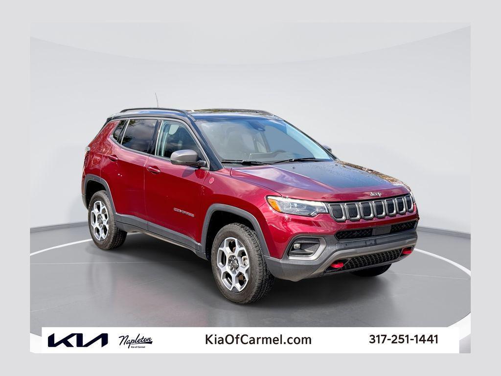 used 2022 Jeep Compass car, priced at $21,447