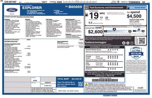 new 2026 Ford Explorer car, priced at $58,542