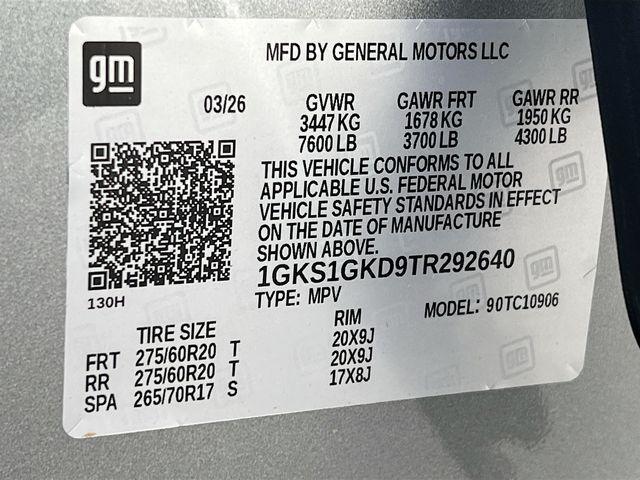 new 2026 GMC Yukon XL car, priced at $79,950