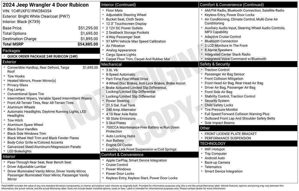 used 2024 Jeep Wrangler car, priced at $38,493
