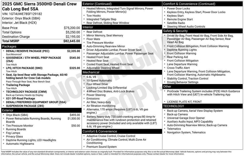 used 2025 GMC Sierra 3500 car, priced at $78,995