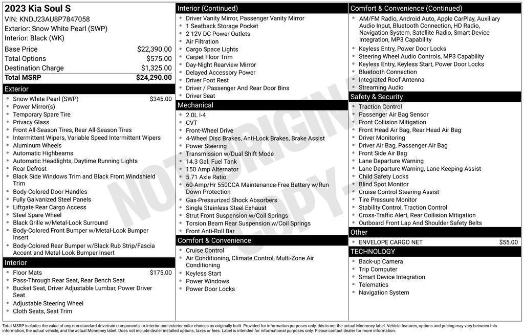 used 2023 Kia Soul car, priced at $15,295