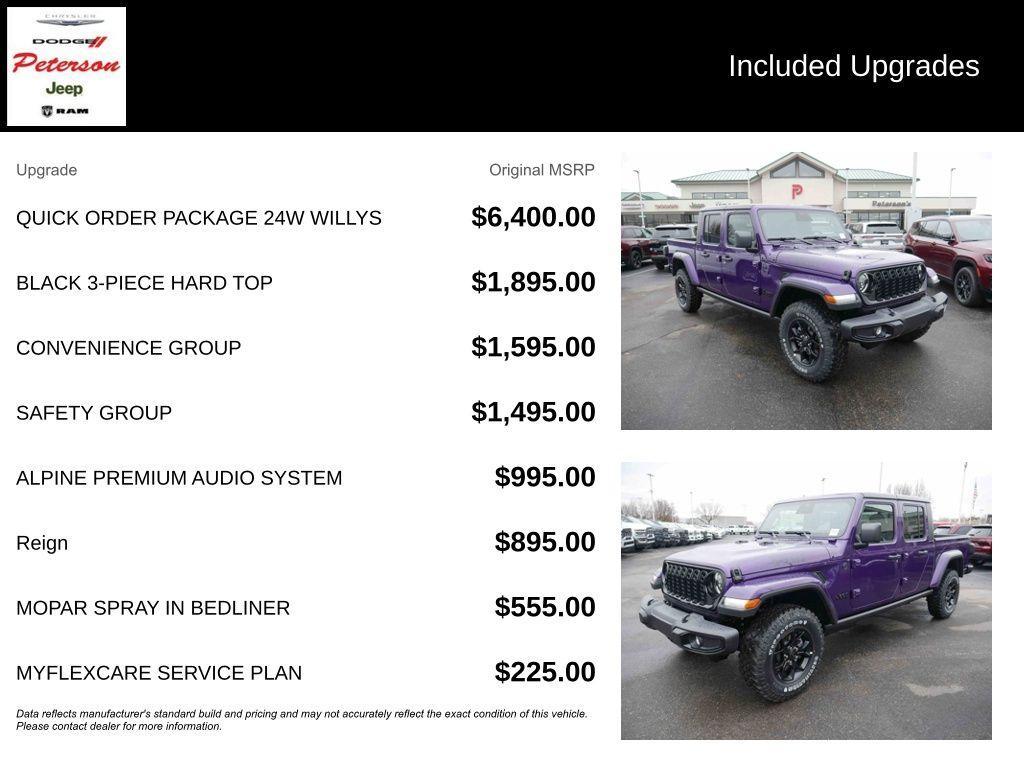 new 2026 Jeep Gladiator car, priced at $50,587
