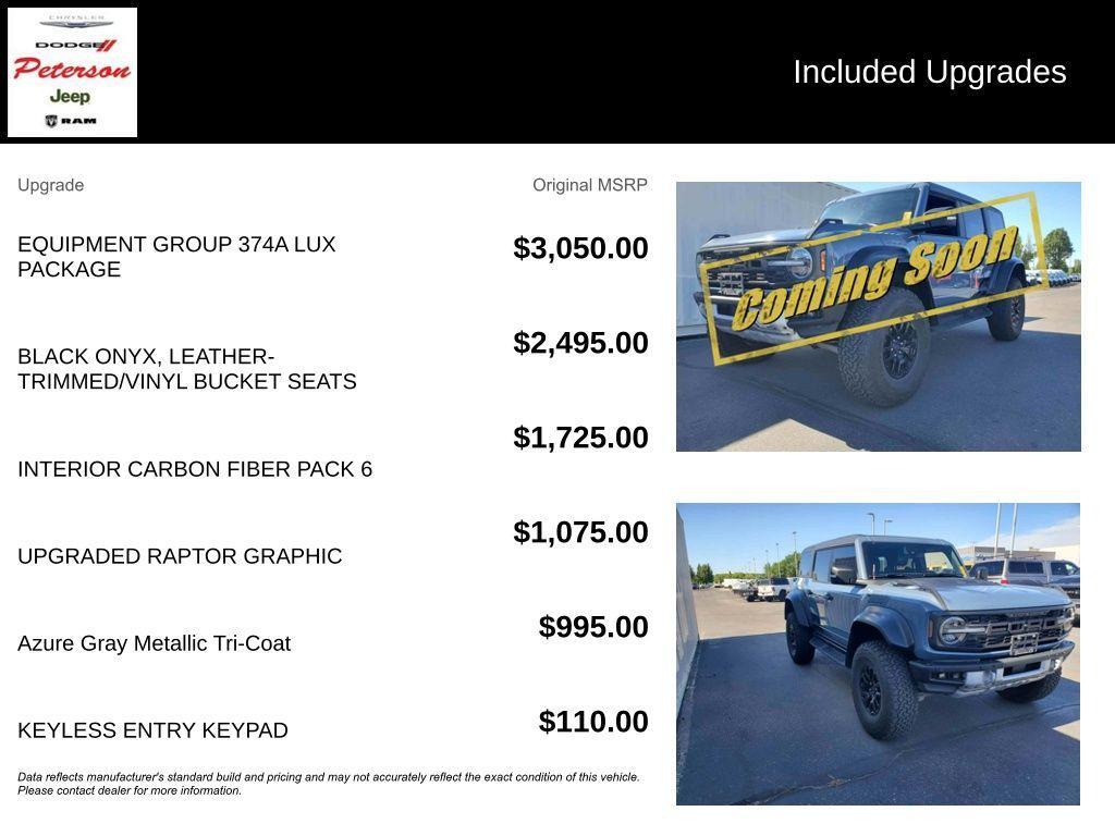 used 2023 Ford Bronco car, priced at $66,597