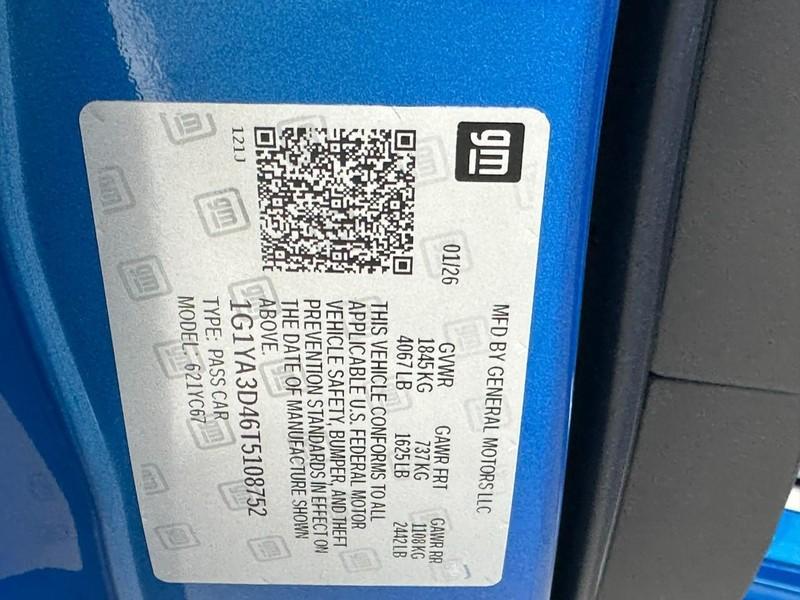 new 2026 Chevrolet Corvette car, priced at $74,455