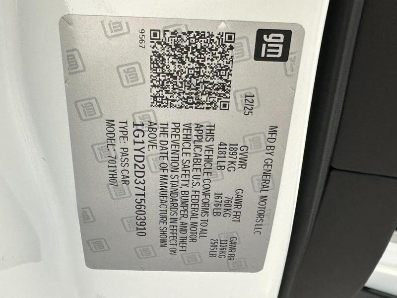 new 2026 Chevrolet Corvette car, priced at $114,750