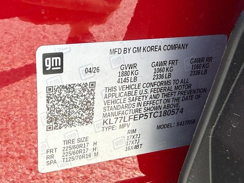 new 2026 Chevrolet Trax car, priced at $23,765