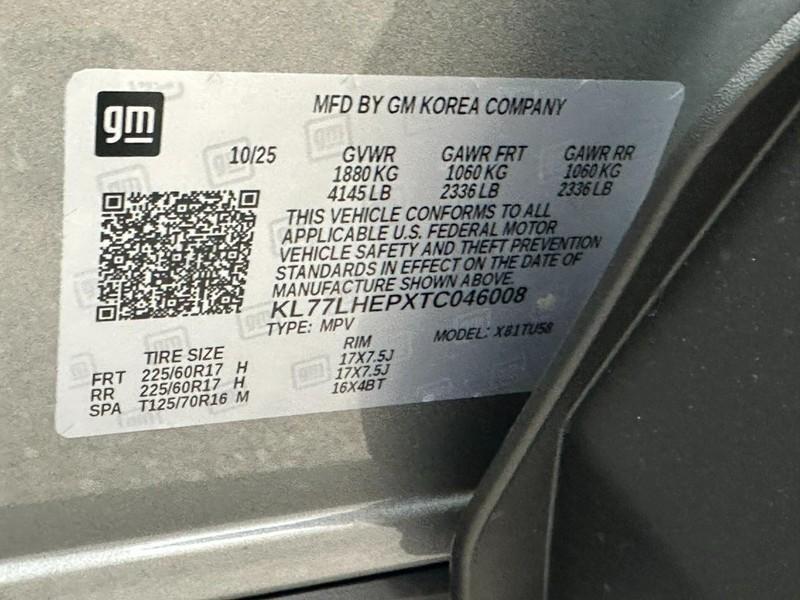 new 2026 Chevrolet Trax car, priced at $25,400