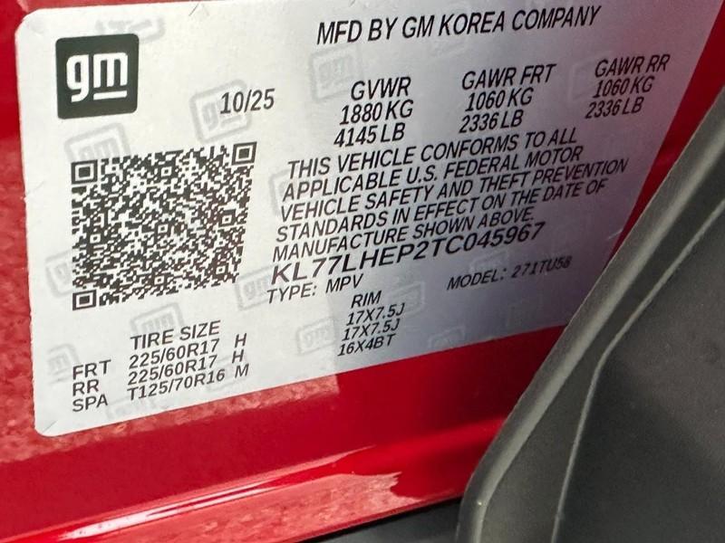 new 2026 Chevrolet Trax car, priced at $24,400