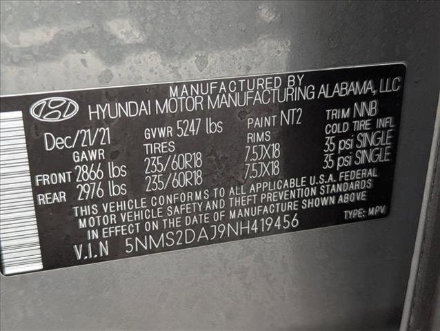 used 2022 Hyundai Santa Fe car, priced at $21,610