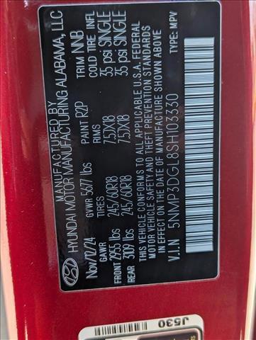 new 2025 Hyundai Santa Fe car, priced at $40,998