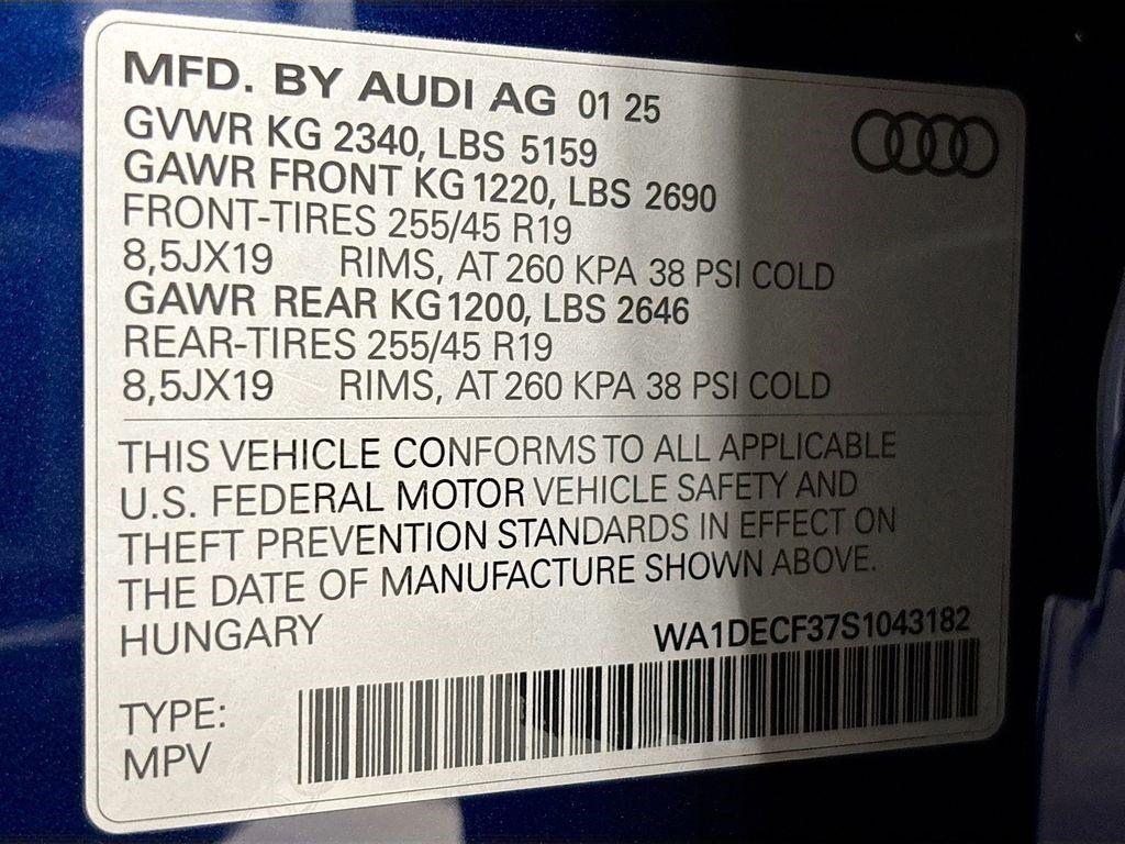 new 2025 Audi Q3 car, priced at $43,285