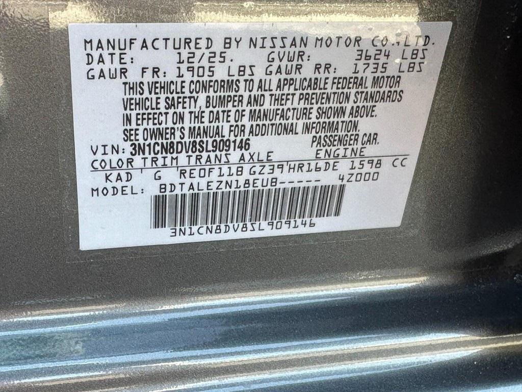 new 2025 Nissan Versa car, priced at $18,090