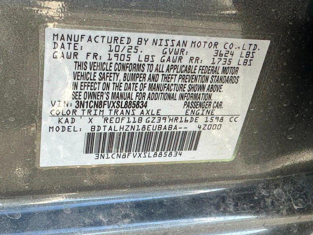 new 2025 Nissan Versa car, priced at $20,390