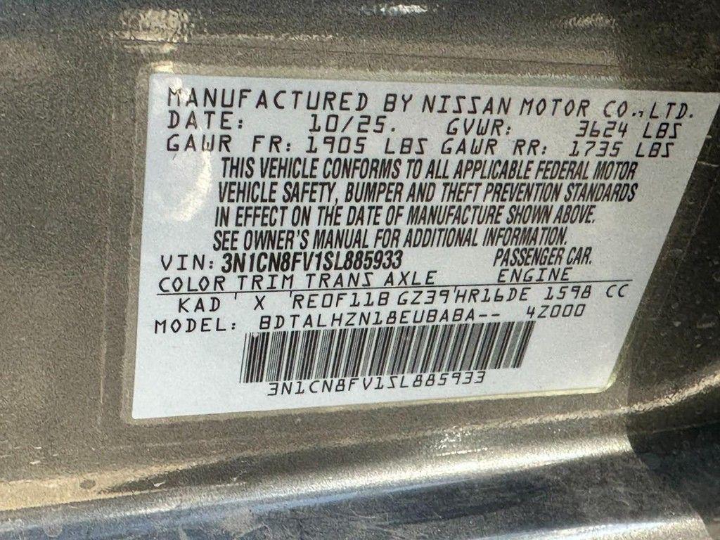 new 2025 Nissan Versa car, priced at $20,390