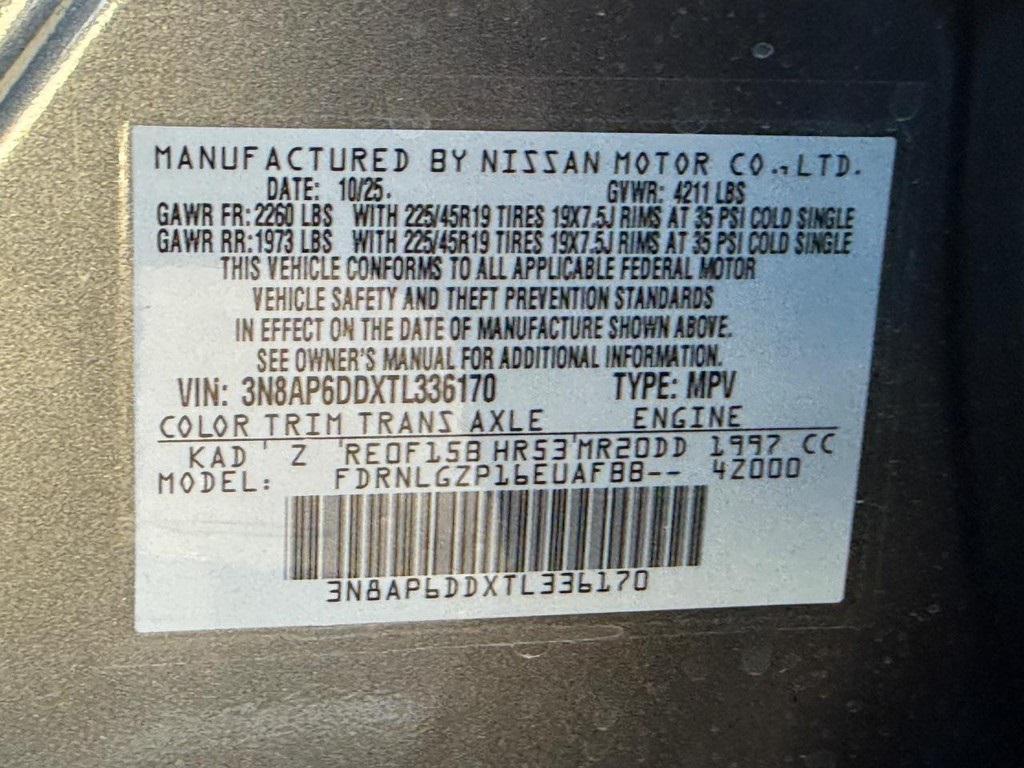 new 2026 Nissan Kicks car, priced at $30,985