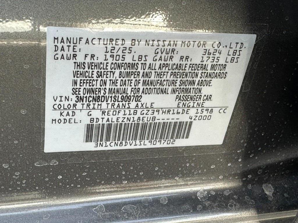 new 2025 Nissan Versa car, priced at $18,090