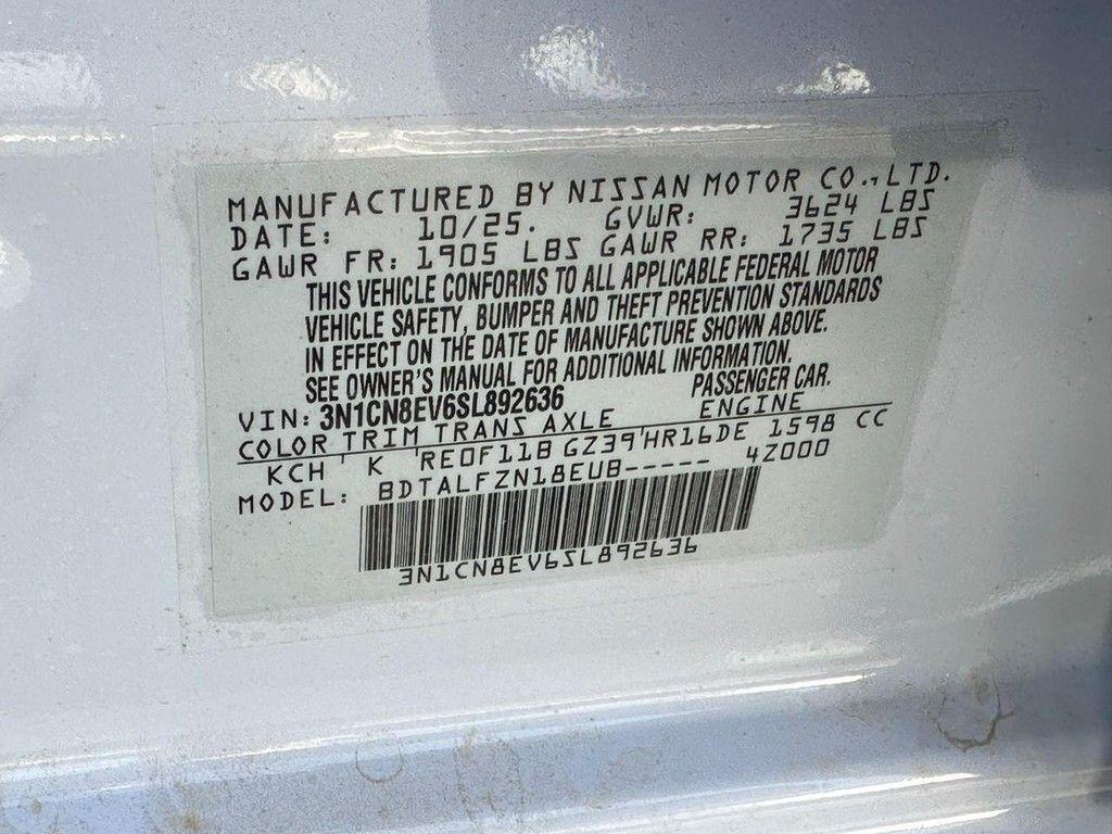 new 2025 Nissan Versa car, priced at $20,050