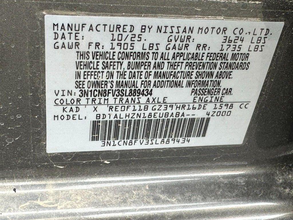 new 2025 Nissan Versa car, priced at $20,390